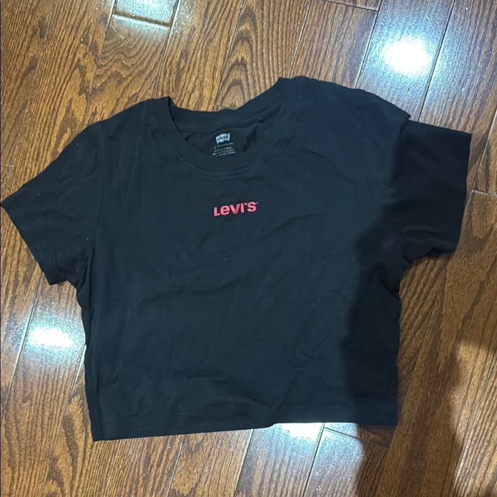 Levi's Black Tee with Red Logo